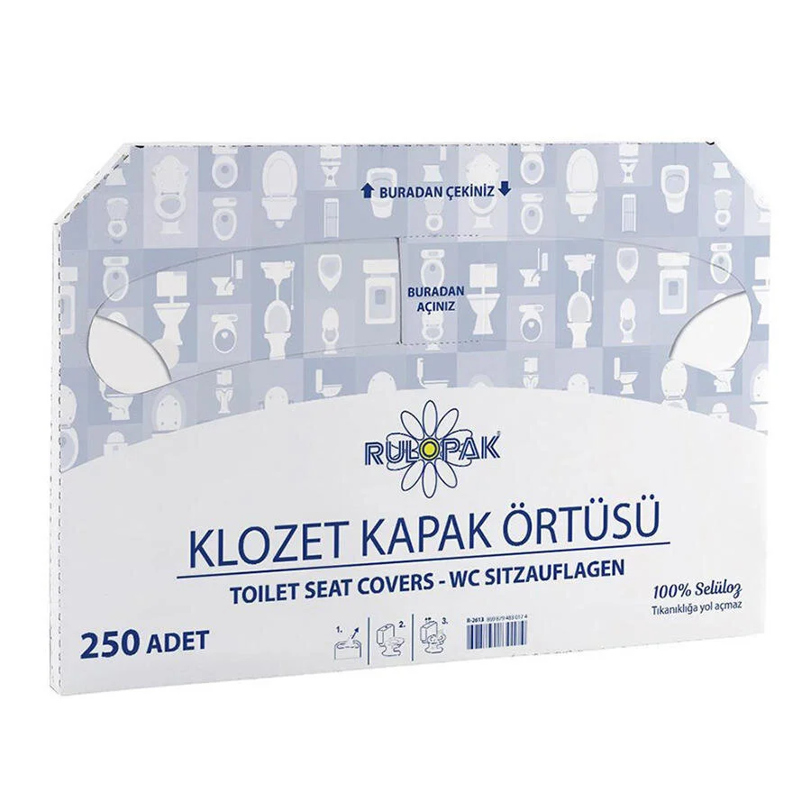 rulopak-r-2613-klozet-kapak-ortusu-250li-zoom-3 Одноразовые накладки на унитаз Rulopak, 250 листов